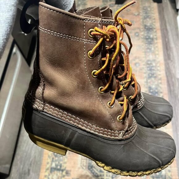 Women's L.L. Bean Duck Boots Size 7 - Picture 3 of 5
